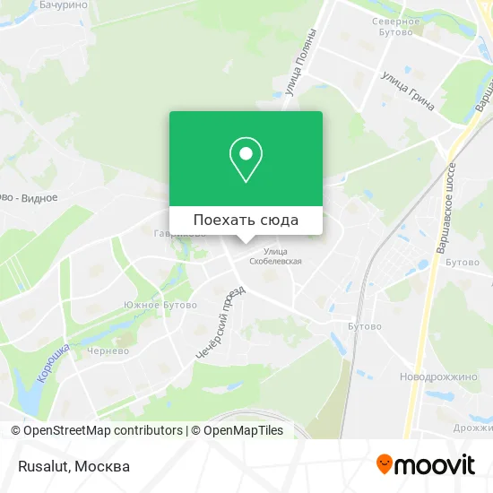Карта Rusalut