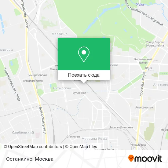 Карта Останкино
