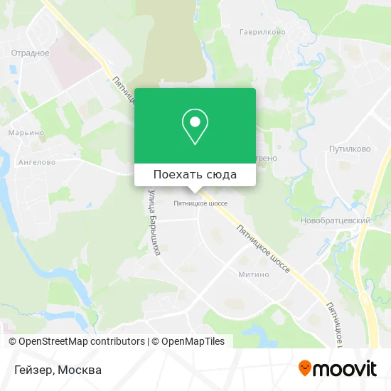 Карта Гейзер