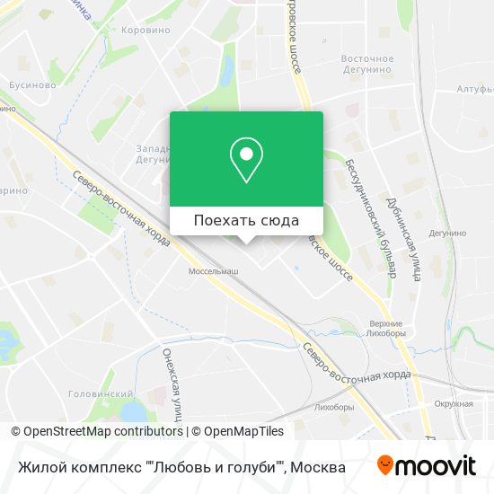 Карта Жилой комплекс ""Любовь и голуби""