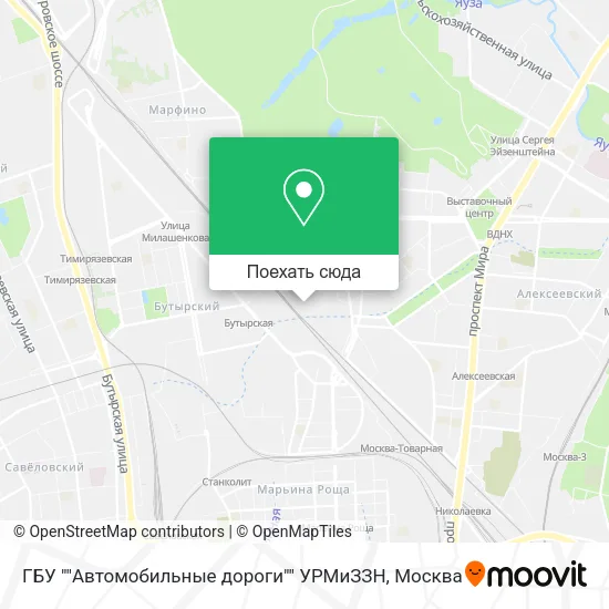 Карта ГБУ ""Автомобильные дороги"" УРМиЗЗН