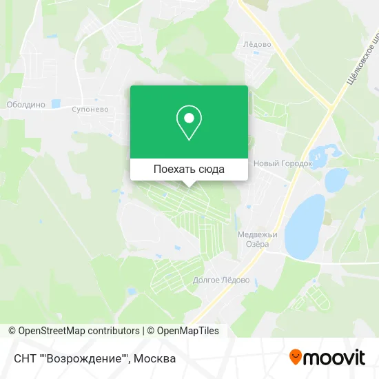 Карта СНТ ""Возрождение""