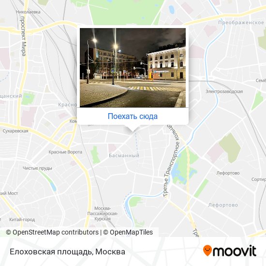 Карта Елоховская площадь