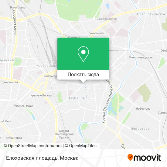 Карта Елоховская площадь