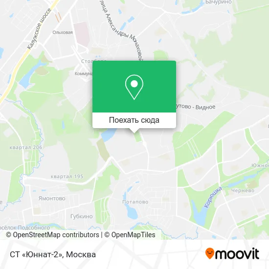 Карта СТ «Юннат-2»