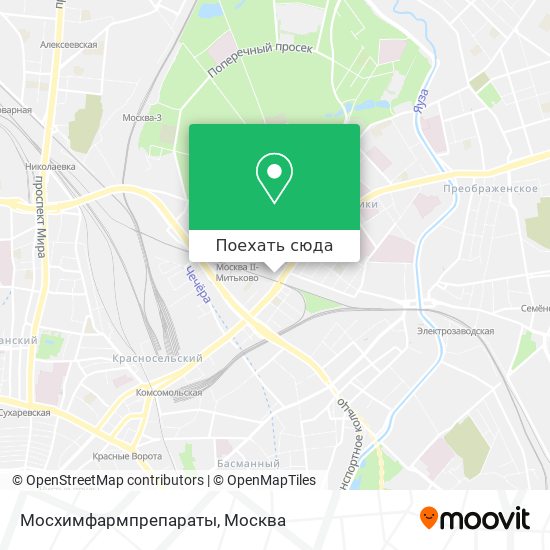 Карта Мосхимфармпрепараты