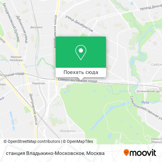 Карта станция Владыкино-Московское