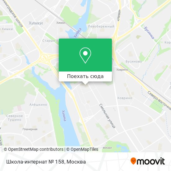 Карта Школа-интернат № 158