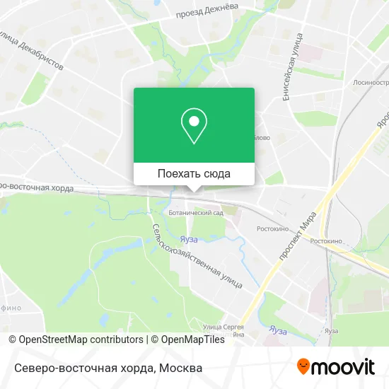 Карта Северо-восточная хорда