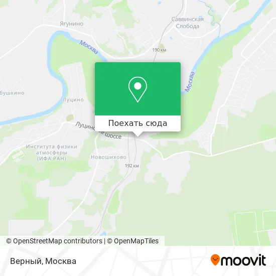 Карта Верный