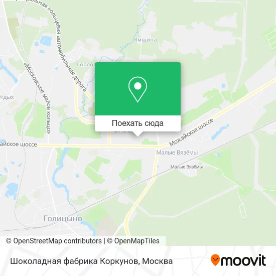 Карта Шоколадная фабрика Коркунов