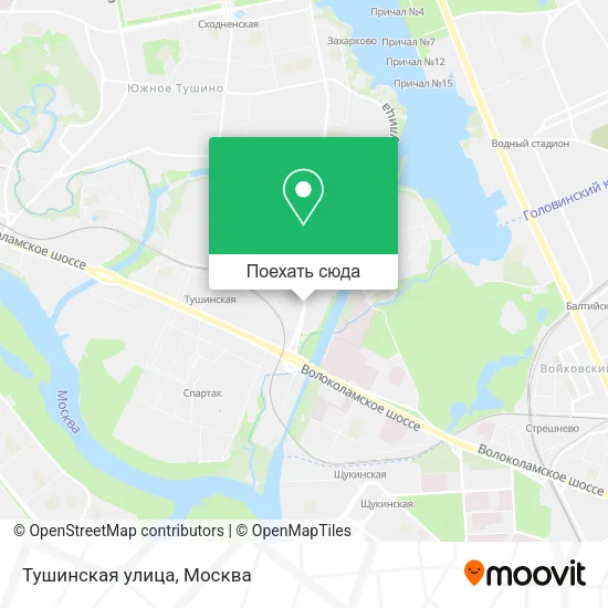Карта Тушинская улица