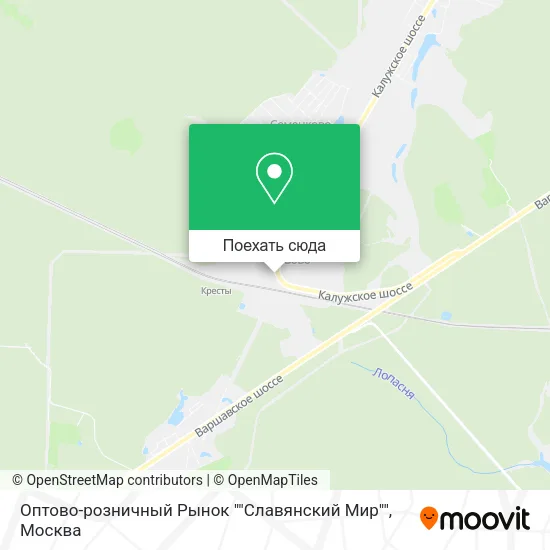 Карта Оптово-розничный Рынок ""Славянский Мир""