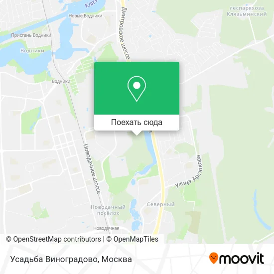Карта Усадьба Виноградово