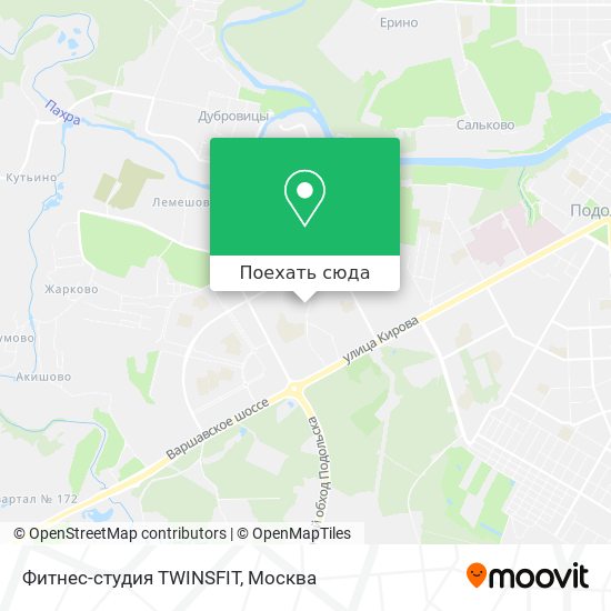 Карта Фитнес-студия TWINSFIT