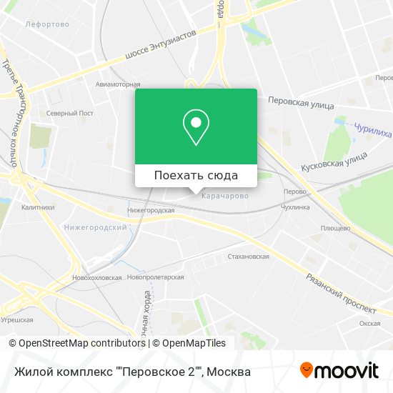 Карта Жилой комплекс ""Перовское 2""
