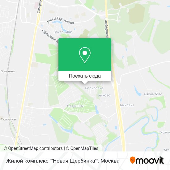 Карта Жилой комплекс ""Новая Щербинка""