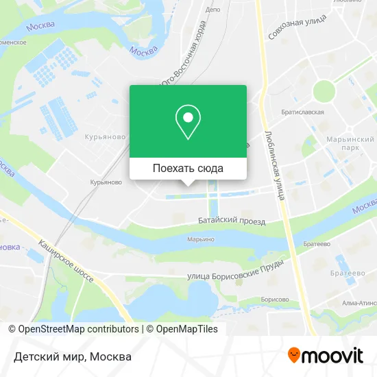 Карта Детский мир