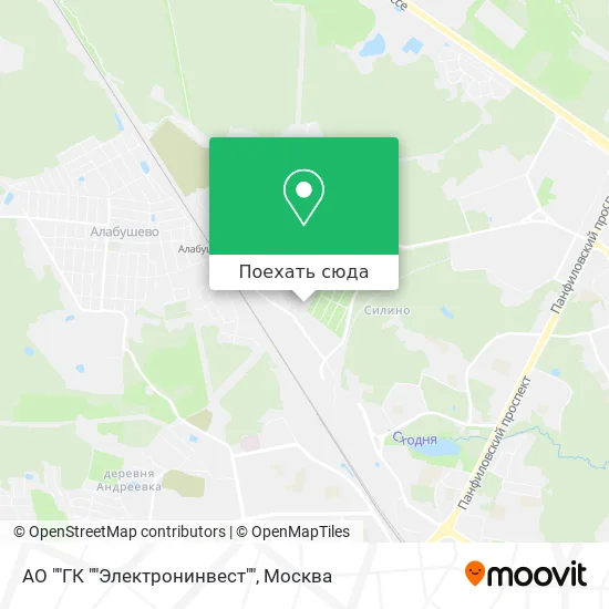 Карта АО ""ГК ""Электронинвест""