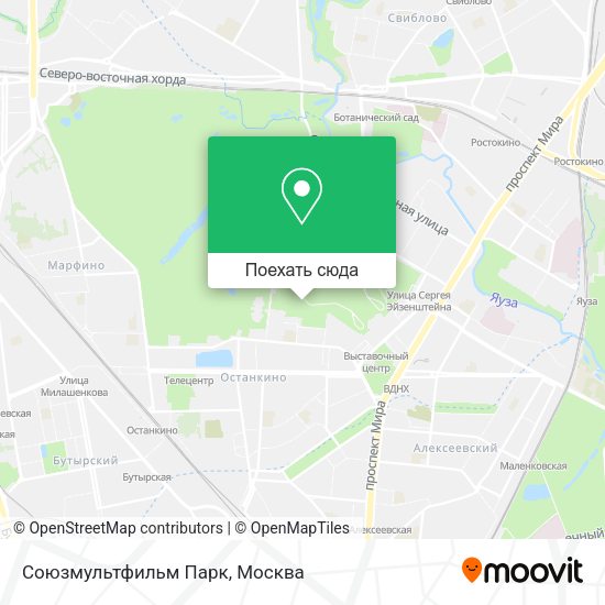 Карта Союзмультфильм Парк