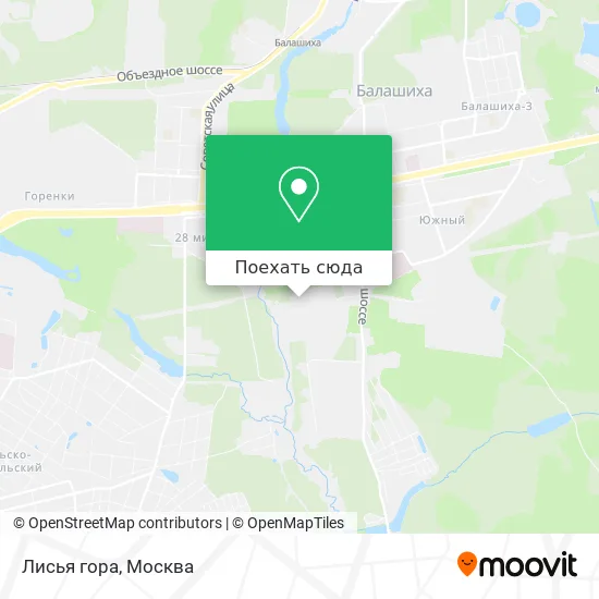 Карта Лисья гора