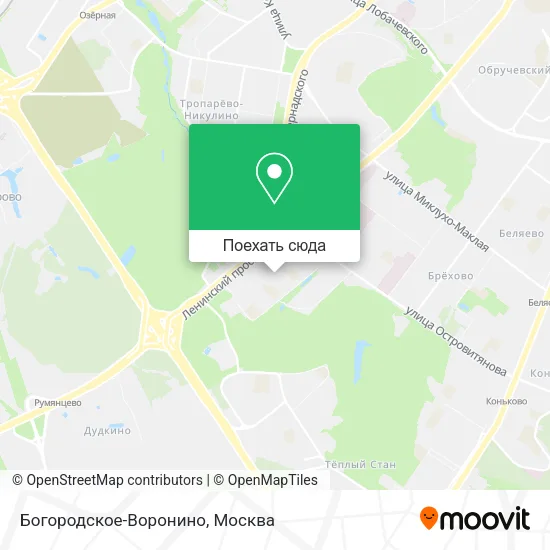 Карта Богородское-Воронино