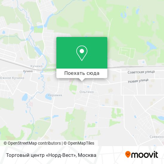 Карта Торговый центр «Норд-Вест»