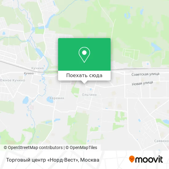 Карта Торговый центр «Норд-Вест»
