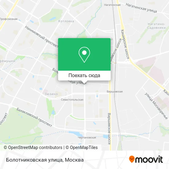 Карта Болотниковская улица