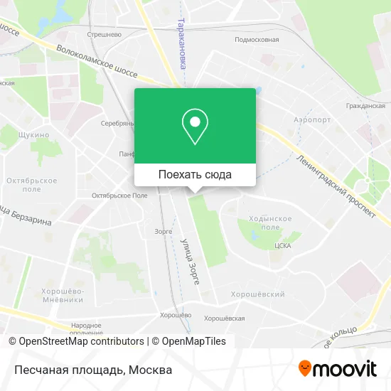 Карта Песчаная площадь