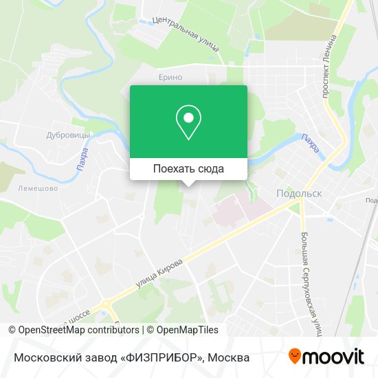 Карта Московский завод «ФИЗПРИБОР»