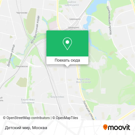 Карта Детский мир