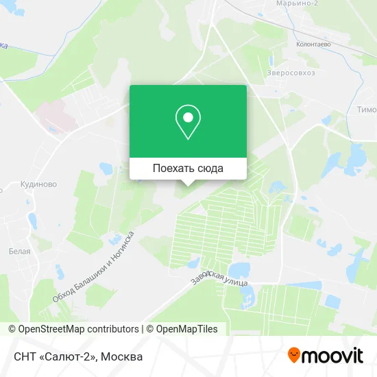 Карта СНТ «Салют-2»