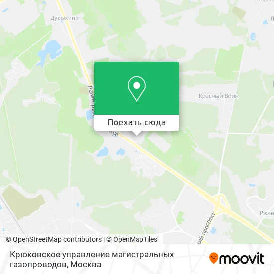Карта Крюковское управление магистральных газопроводов