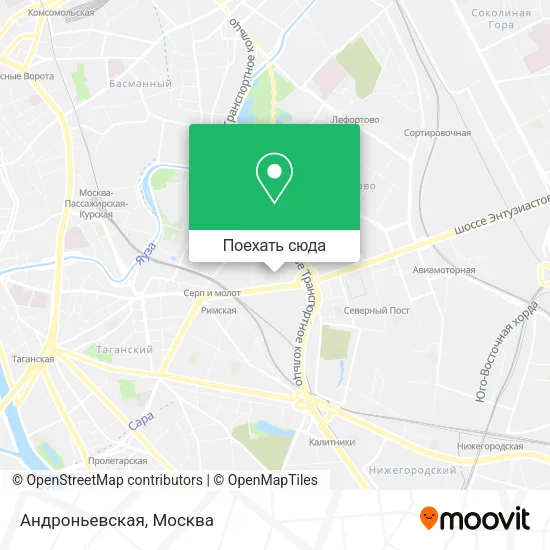 Карта Андроньевская
