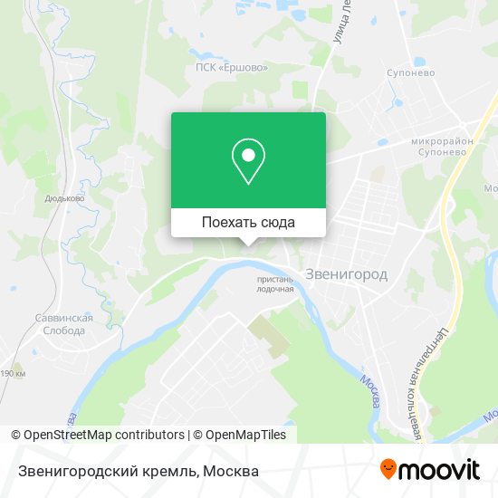 Карта Звенигородский кремль