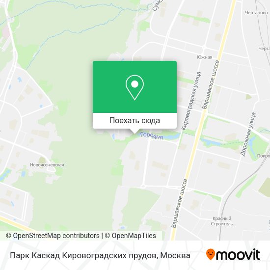 Карта Парк Каскад Кировоградских прудов