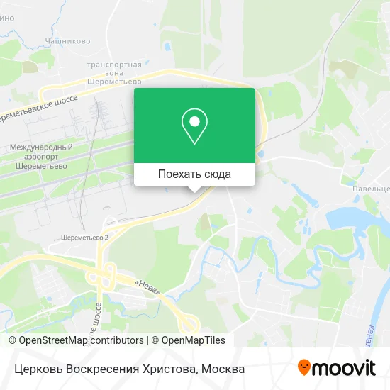 Карта Церковь Воскресения Христова