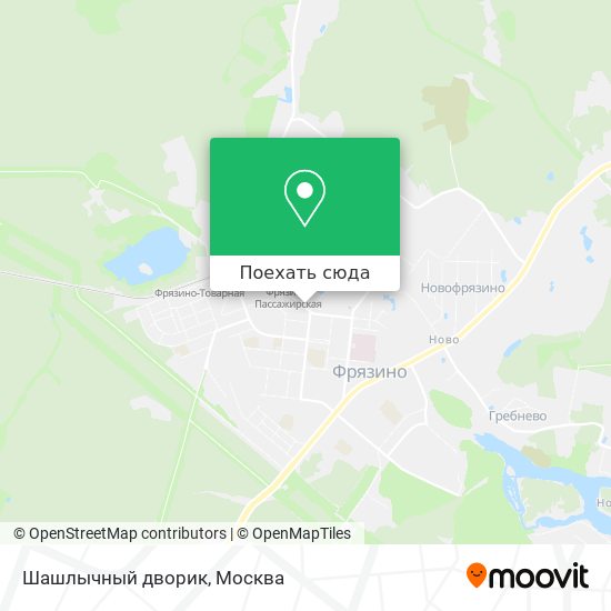 Карта Шашлычный дворик