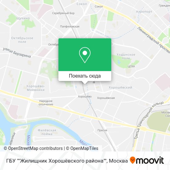 Карта ГБУ ""Жилищник Хорошёвского района""