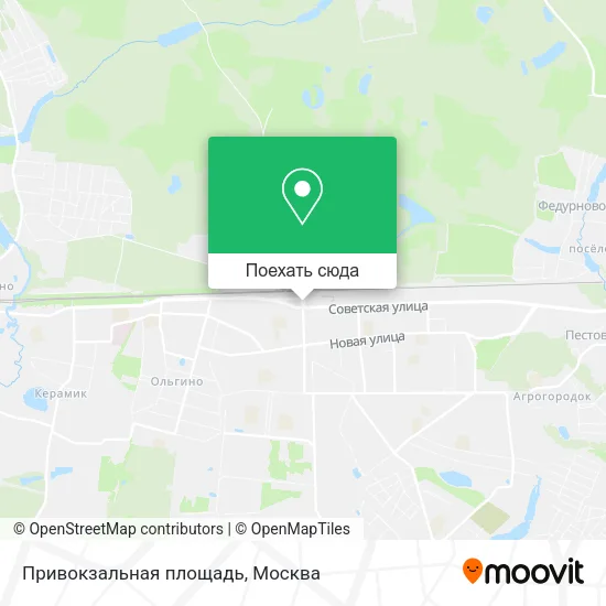 Карта Привокзальная площадь