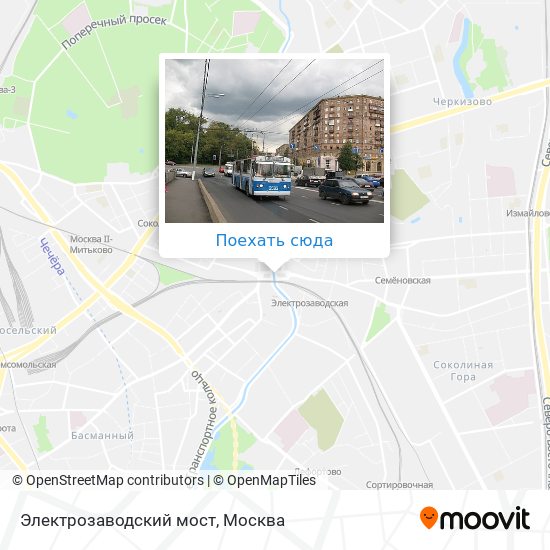 Карта Электрозаводский мост