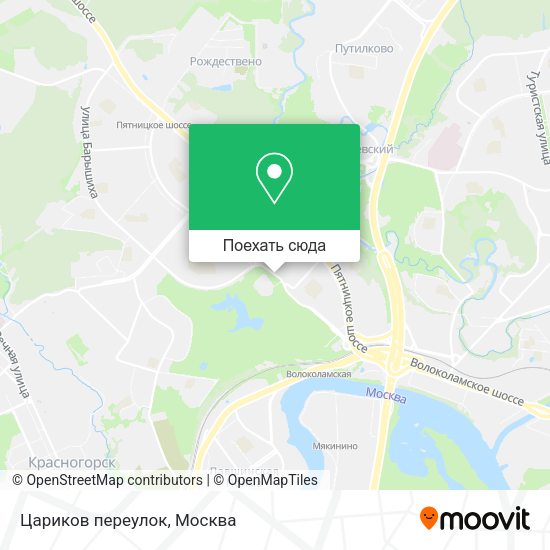 Карта Цариков переулок