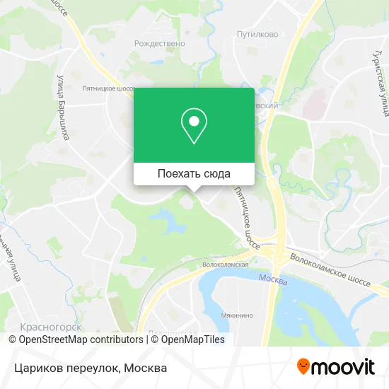 Карта Цариков переулок