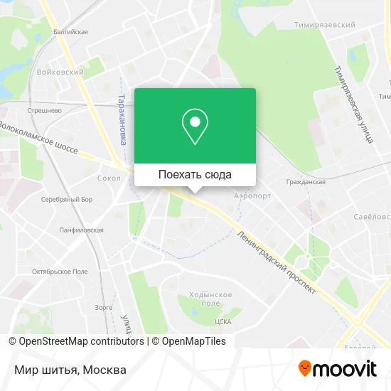 Карта Мир шитья