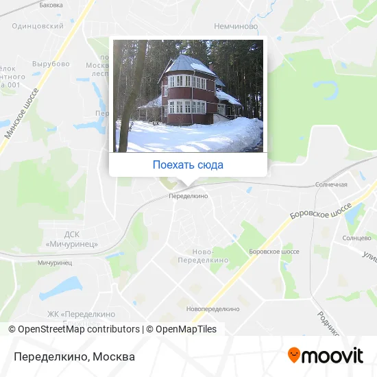 Карта Переделкино