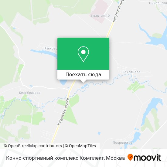 Карта Конно-спортивный комплекс Комплект