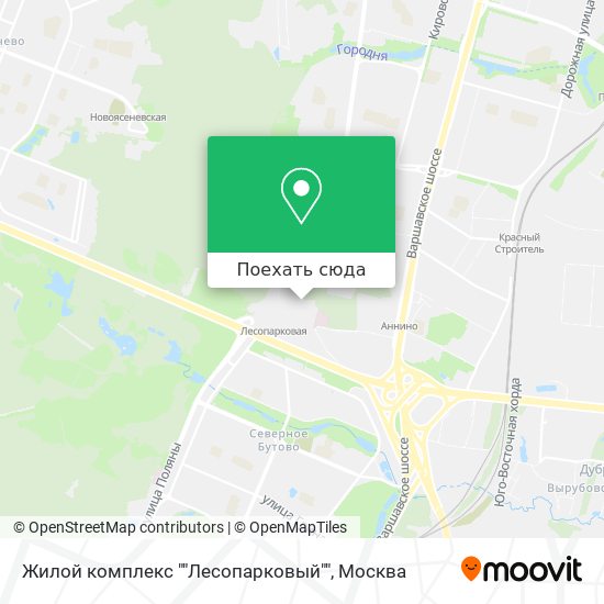 Карта Жилой комплекс ""Лесопарковый""