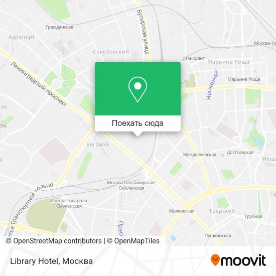 Карта Library Hotel