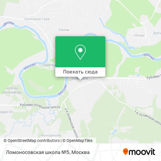 Карта Ломоносовская школа №5